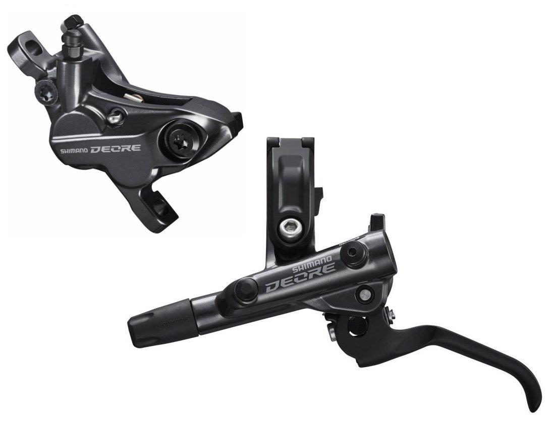 Shimano Scheibenbremse Deore BR-M6120 ab 2021 4-Kolben VR incl. normalem Bremshebel