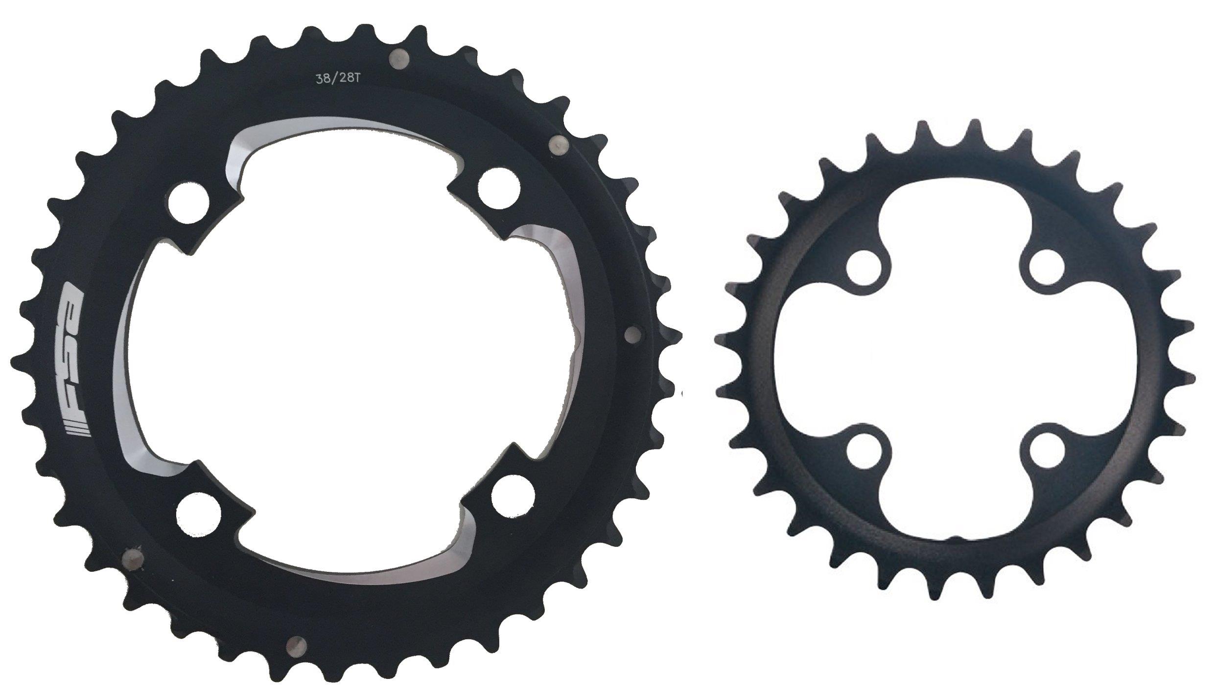 FSA Kettenblatt 104mm ø 38 Zähne  für Brose E-Bikes mit 2 Kettenblätter incl. 28er Kettenblatt