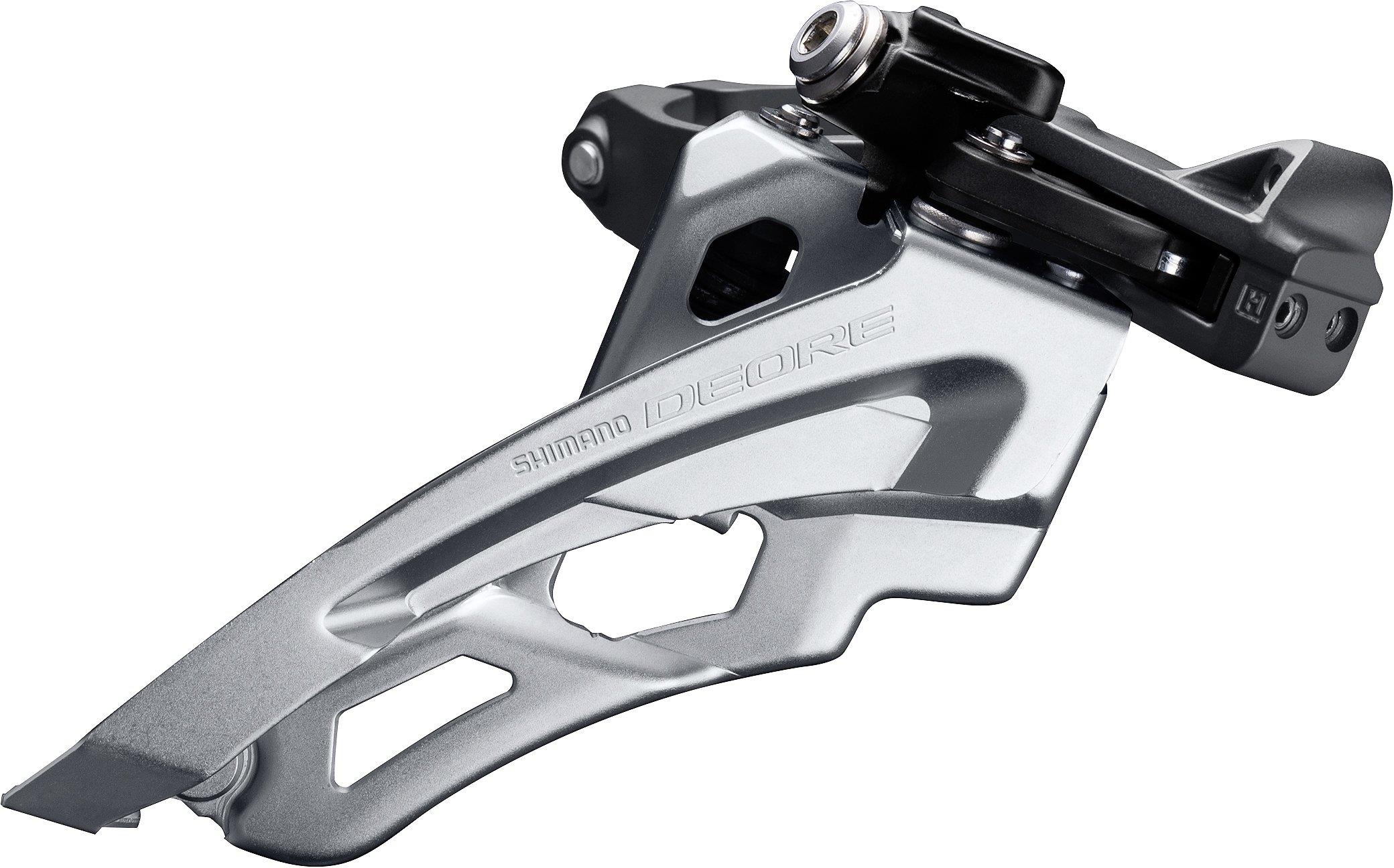 Shimano Umwerfer Deore FD-M6000-M ab 2018 10x3-fach Sideswing Middle-Clamp Frontpull 66-69° schwarz