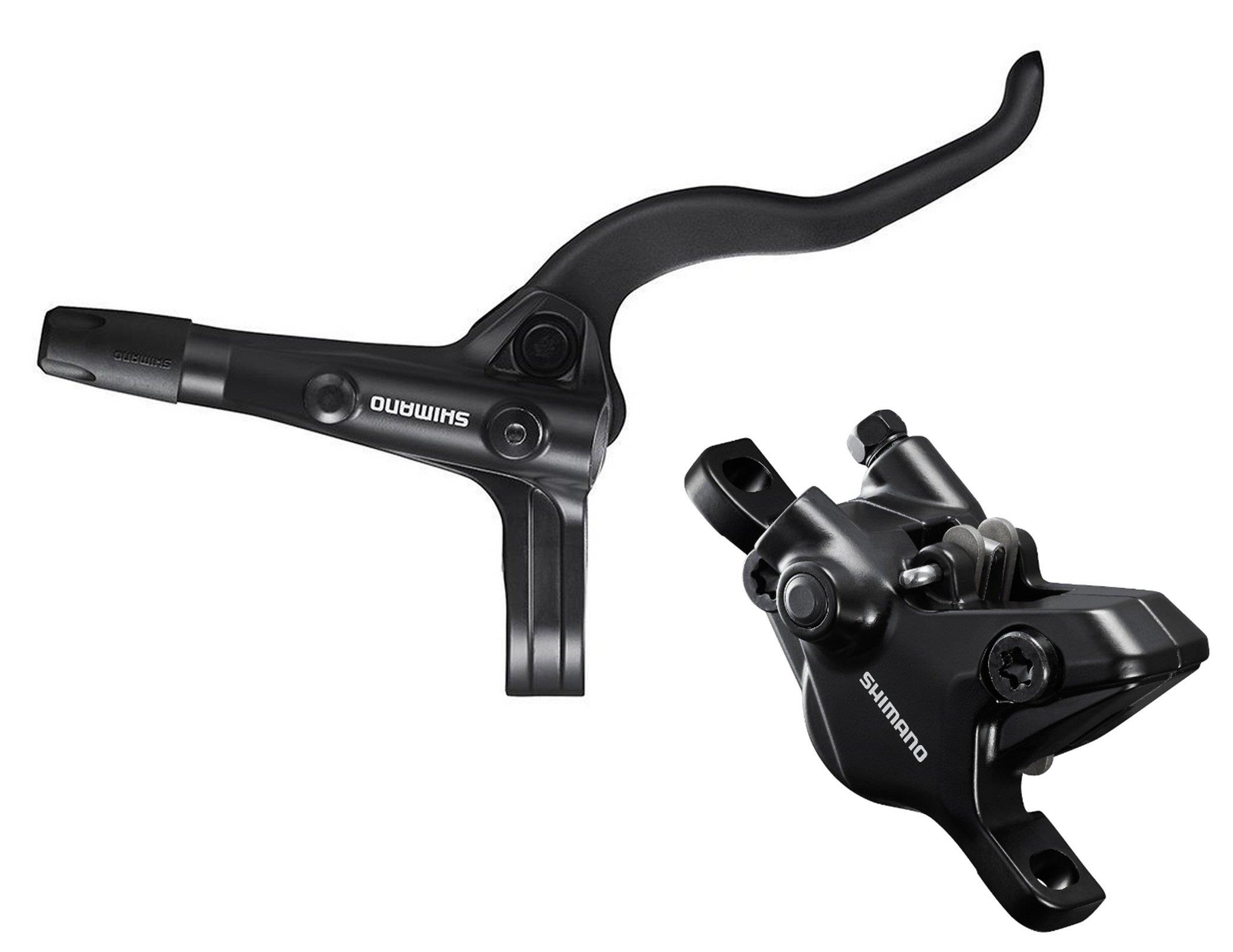 Shimano Scheibenbremse Deore BR-MT410 HR 2-Kolben incl. Bremshebel BL-MT401 2-Finger schwarz
