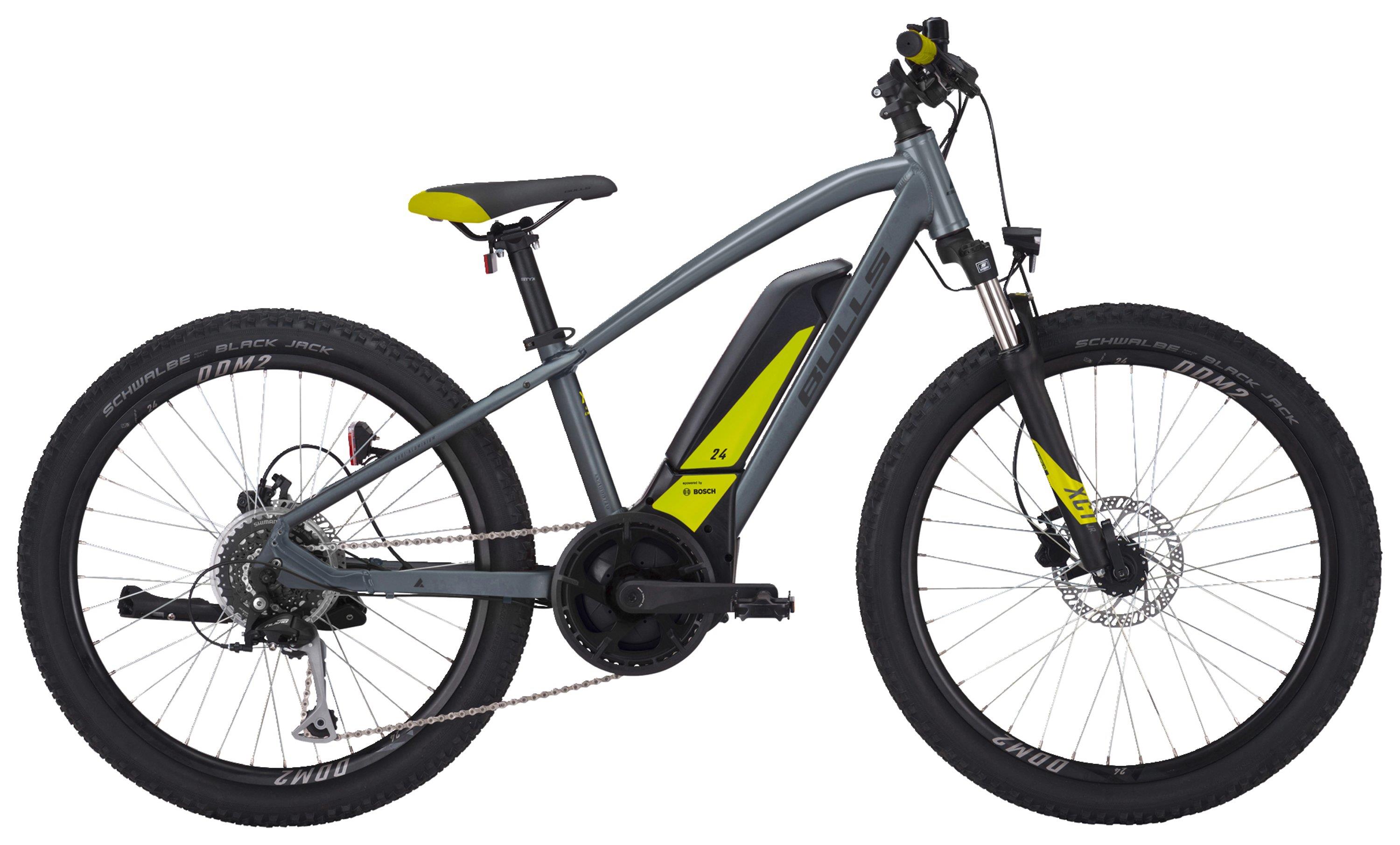 Bulls Jugend-Pedelec Twenty4 8-Gang 24 Zoll 2023-2024 grey-yellow matt 32cm / Gr.S Bulls Jugend-Pedelec Twenty4 8-Gang 24 Zoll 2023-2024 grey-yellow matt 32cm / Gr.S