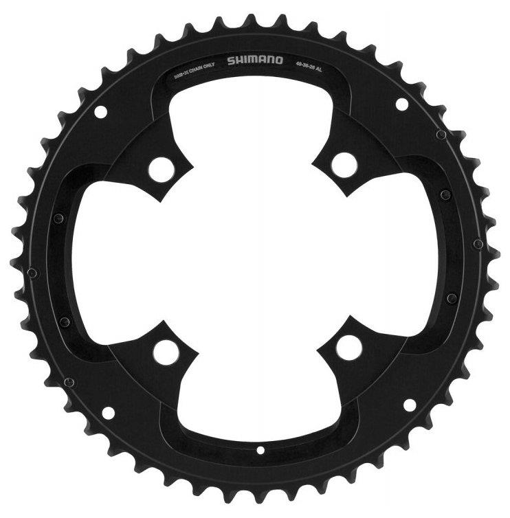 Shimano Kettenblatt XT ab 2017 4-Arm 10-fach 48 Zähne AL-Type Alu schwarz für Ketttenschutzring Y-1VL98010