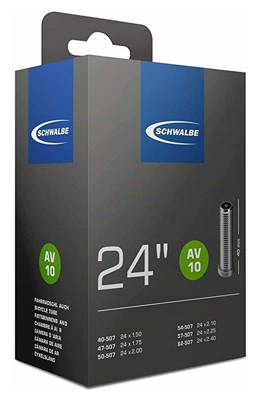 Schwalbe Schlauch 10 AV: 24x1.75-2.125 (47/62-507) Schwalbe Schlauch 10 AV: 24x1.75-2.125 (47/62-507)