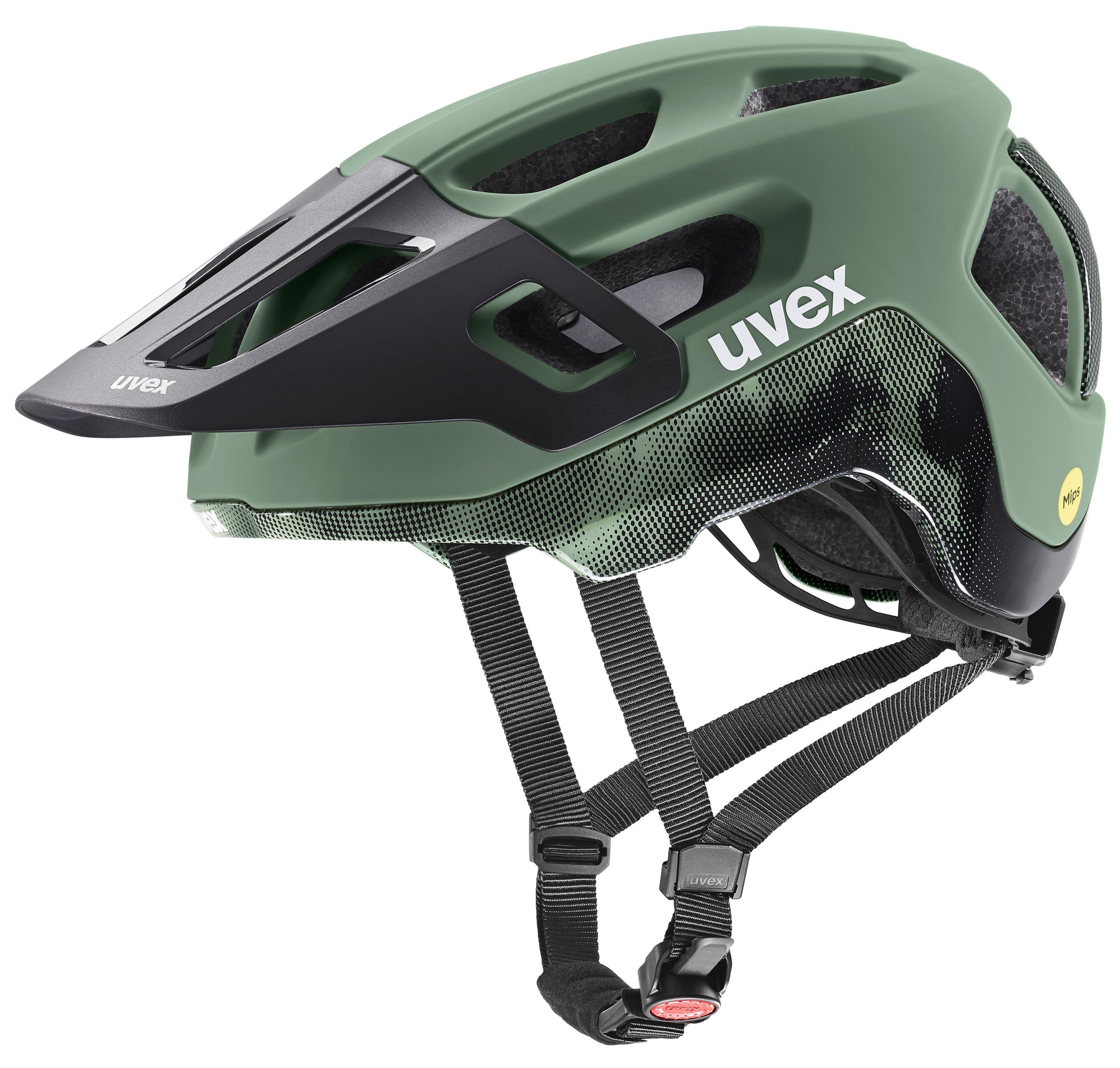 UVEX Helm React-Mips moss-green / black matt 59-61cm