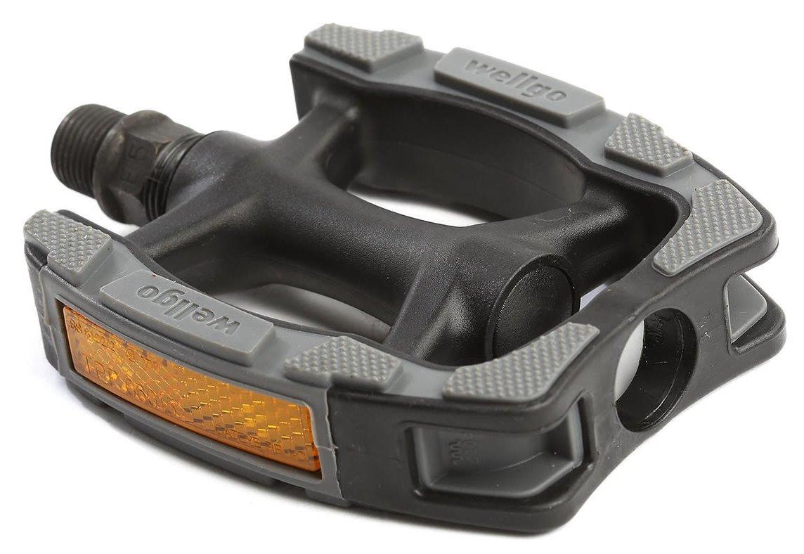 Wellgo Pedale Gummikralle mit Kunststoffkörper und Gummioberfläche