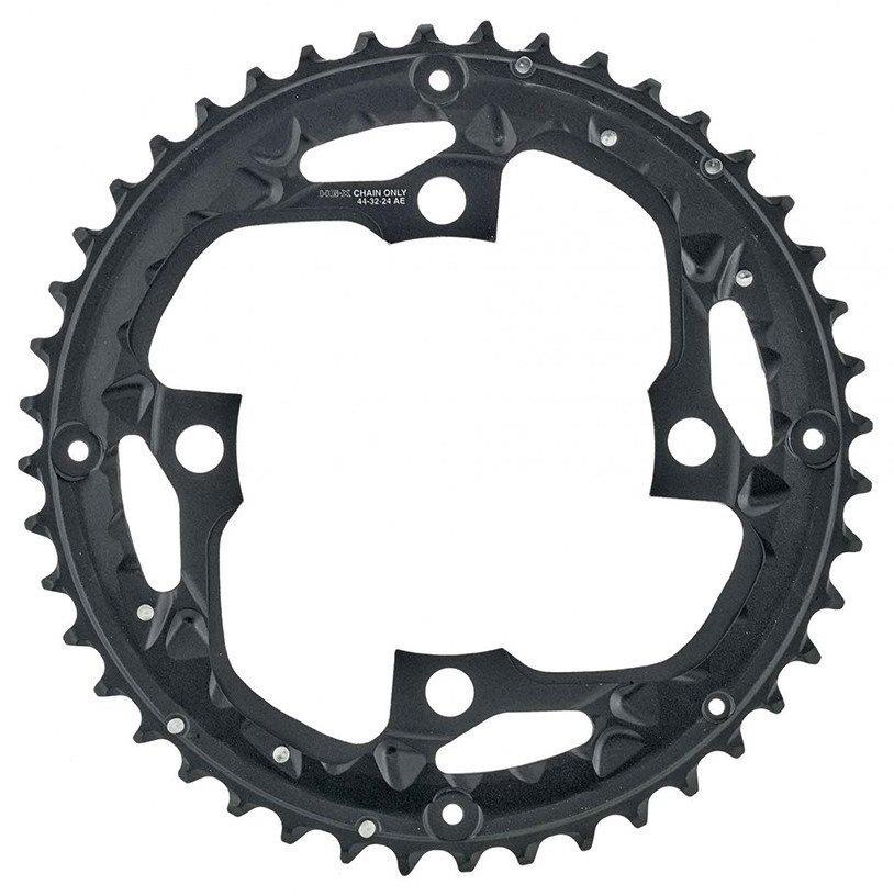 Shimano Kettenblatt Deore ab 2014 4-Arm 10-fach 44 Zähne AE-Type Alu schwarz Y-1P198090