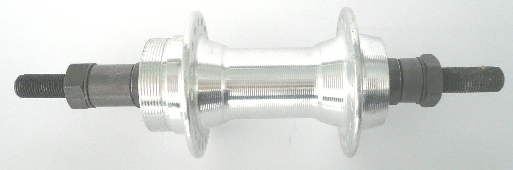 Formula HR-Nabe FM-31 7-fach Schraubkranz mit Achsmuttern silber 36 Loch