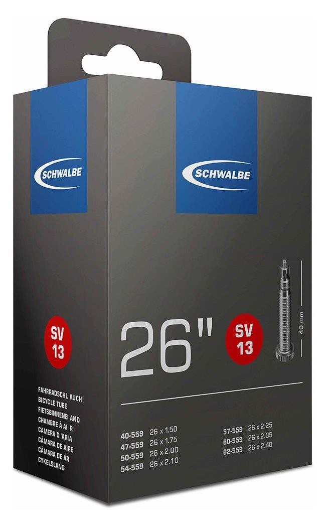 Schwalbe Schlauch 13 SV: 26x1.50-2.50 40-62 / 559 Schwalbe Schlauch 13 SV: 26x1.50-2.50 40-62 / 559