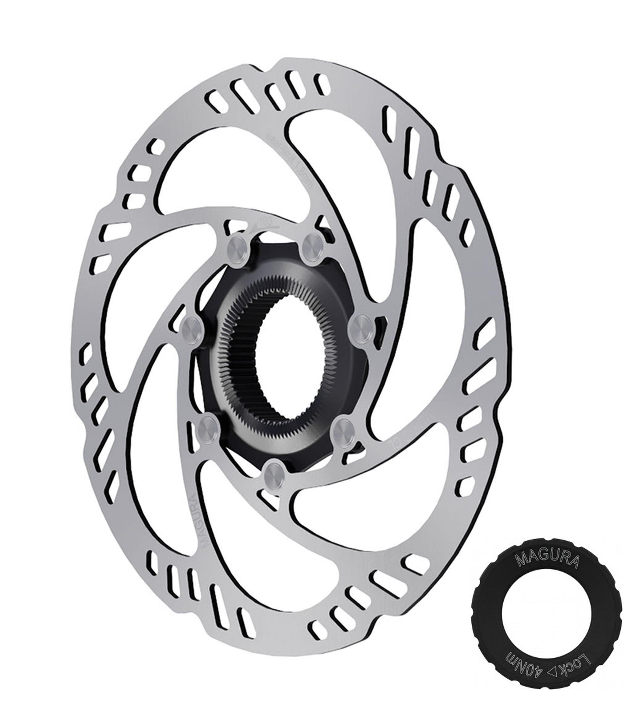 Magura Bremsscheibe MDR-C 160mm Centerlock mit Lockring mit Aussenverzahnung (Steckachse)