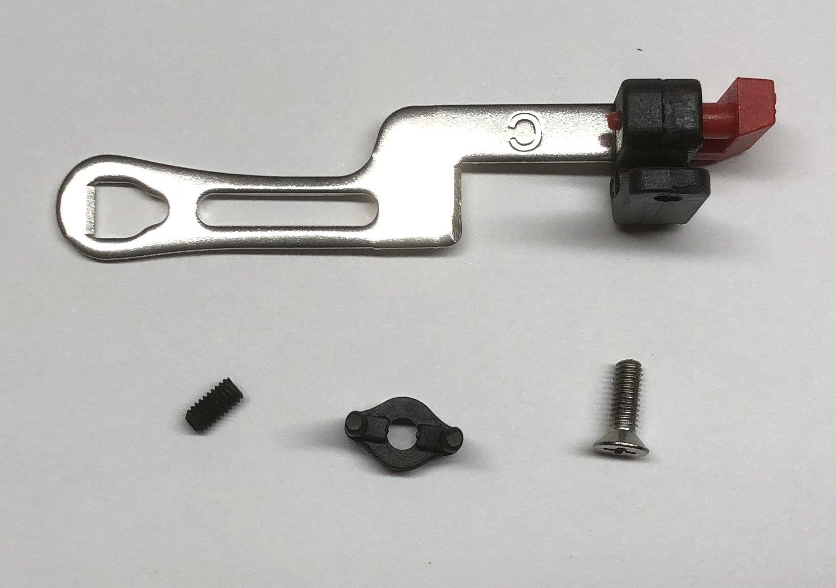 Standwell I-Rack-1 Verriegelungsknopf "Red-Dot" für Carrymore Gepäckträger Typ-C lang flach