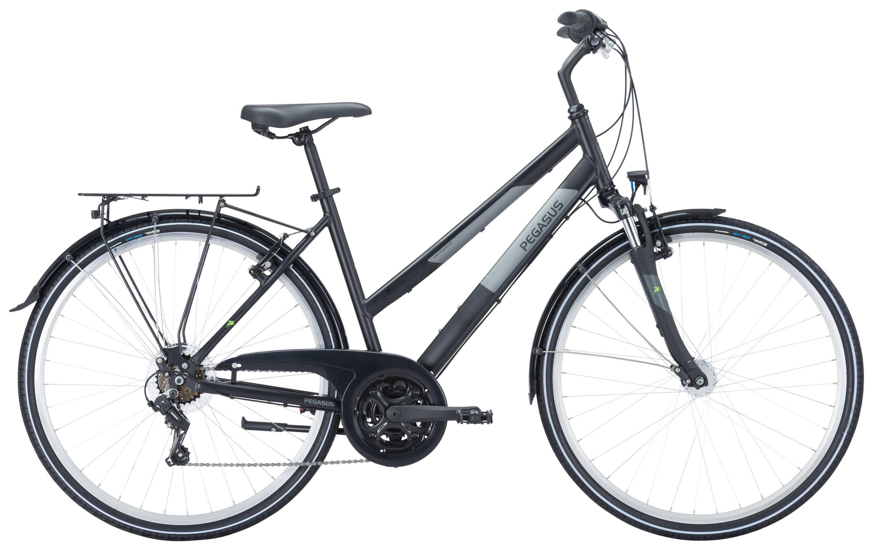 Pegasus Trekkingrad Avanti 2023-2025 18-Gang Damen-Trapez black-matt / silver 50cm / Gr.M