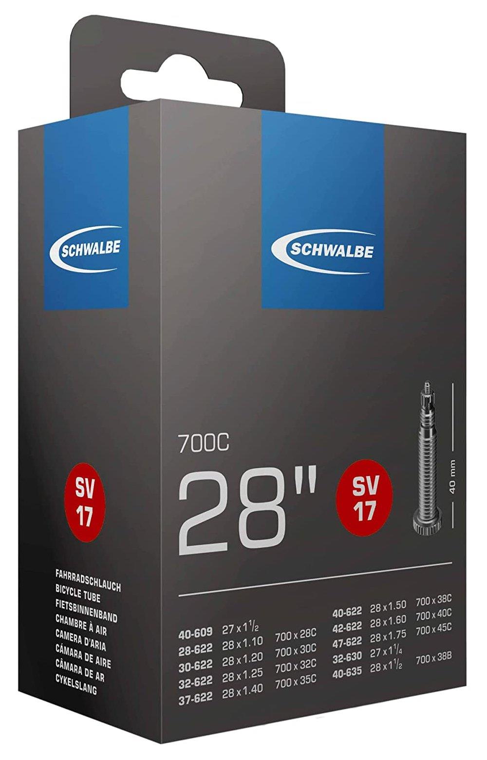 Schwalbe Schlauch 17 SV: 28-47 / 622-635 Schwalbe Schlauch 17 SV: 28-47 / 622-635