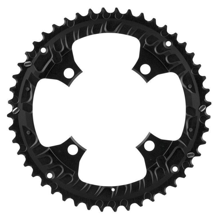 Shimano Kettenblatt XT ab 2017 4-Arm 10-fach 48 Zähne AL-Type Alu schwarz für Ketttenschutzring Y-1VL98010