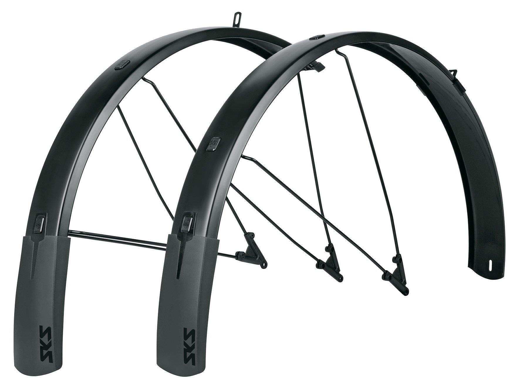 SKS Schutzbleche Kunststoff 27½-29" 75mm Bluemels Style schwarz