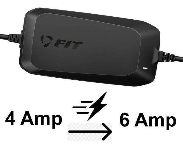 Biketec Ladegerät-Upgrade FIT 2.0 36 Volt 4 Ampere -> 6 Ampere Biketec Ladegerät-Upgrade FIT 2.0 36 Volt 4 Ampere -> 6 Ampere