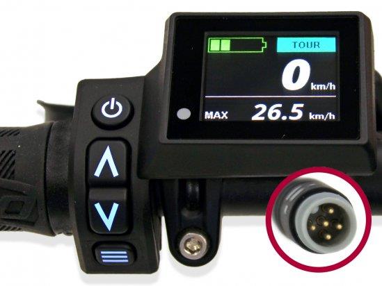 Brose Bediendisplay ab 2019 Metz Cockpit small fest montiert TFT farbig m. Gen.2 Stecker m. Wake