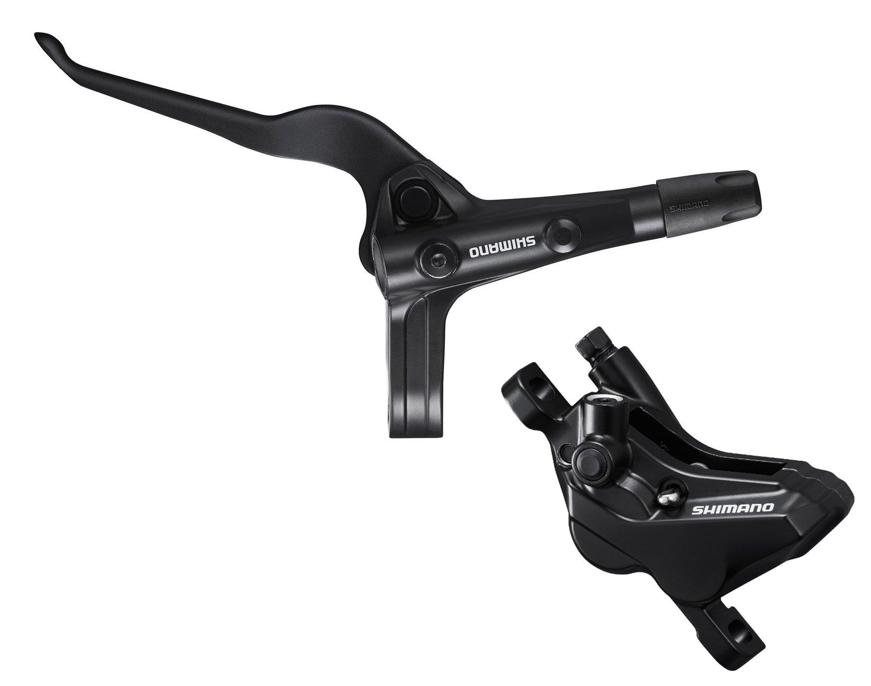 Shimano Scheibenbremse Deore BR-MT420 VR 4-Kolben incl. Bremshebel BL-MT402 3-Finger schwarz