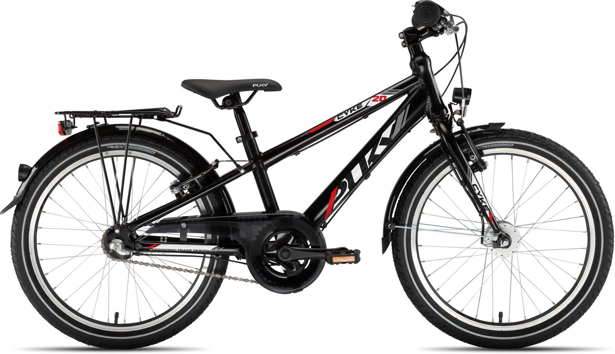 Puky Kinderrad 20 Zoll Cyke 20-3 Alu 3-Gang schwarz 30cm