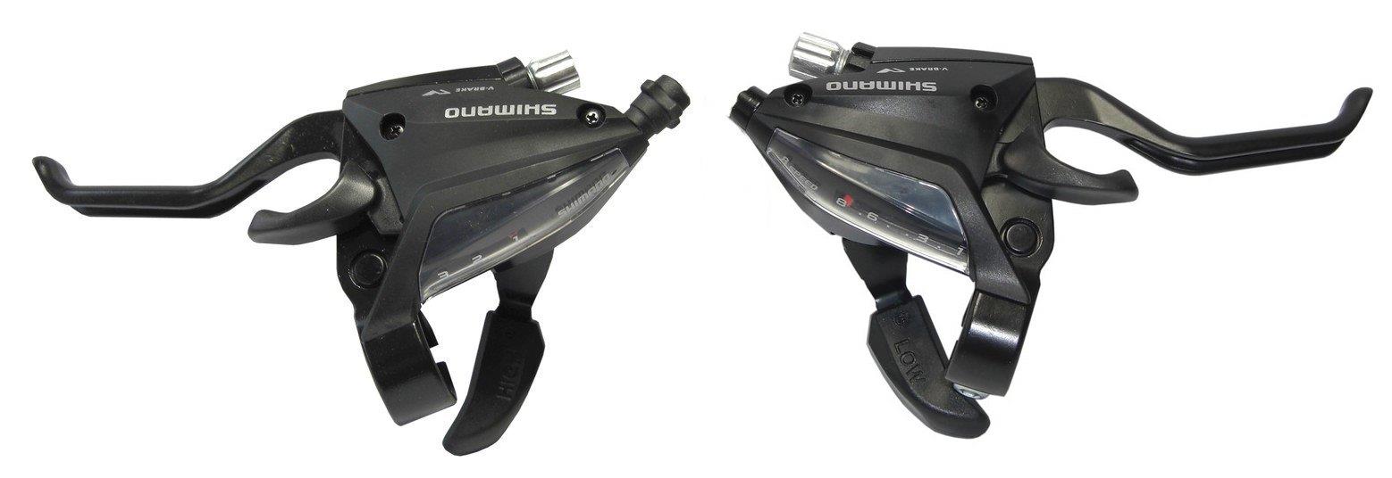 Shimano Brems-Schalthebel EZ-Fire ST-EF500 schwarz Satz 3/8-fach 2-Finger