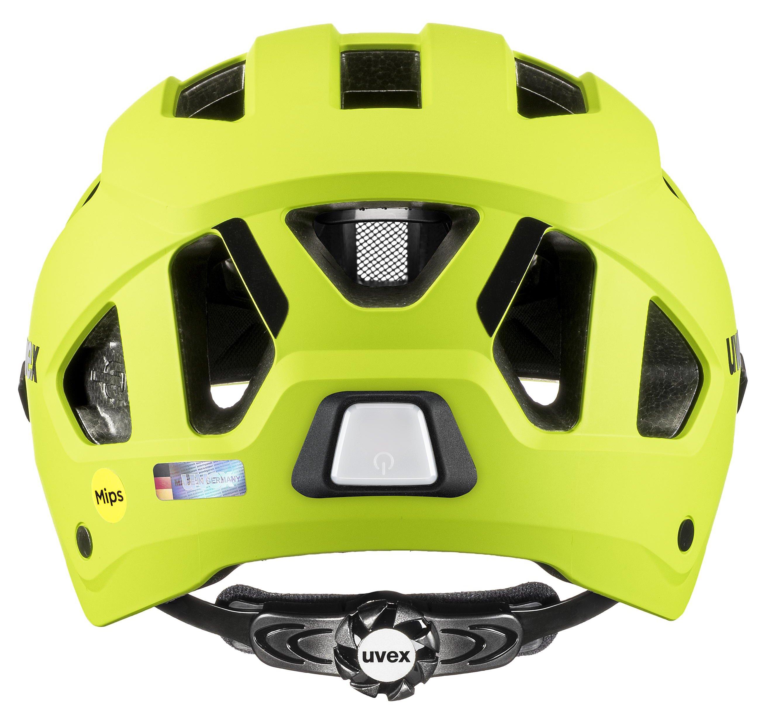UVEX Helm Stride-Visor-Mips® lime-matt / litemirror silver 59-61cm