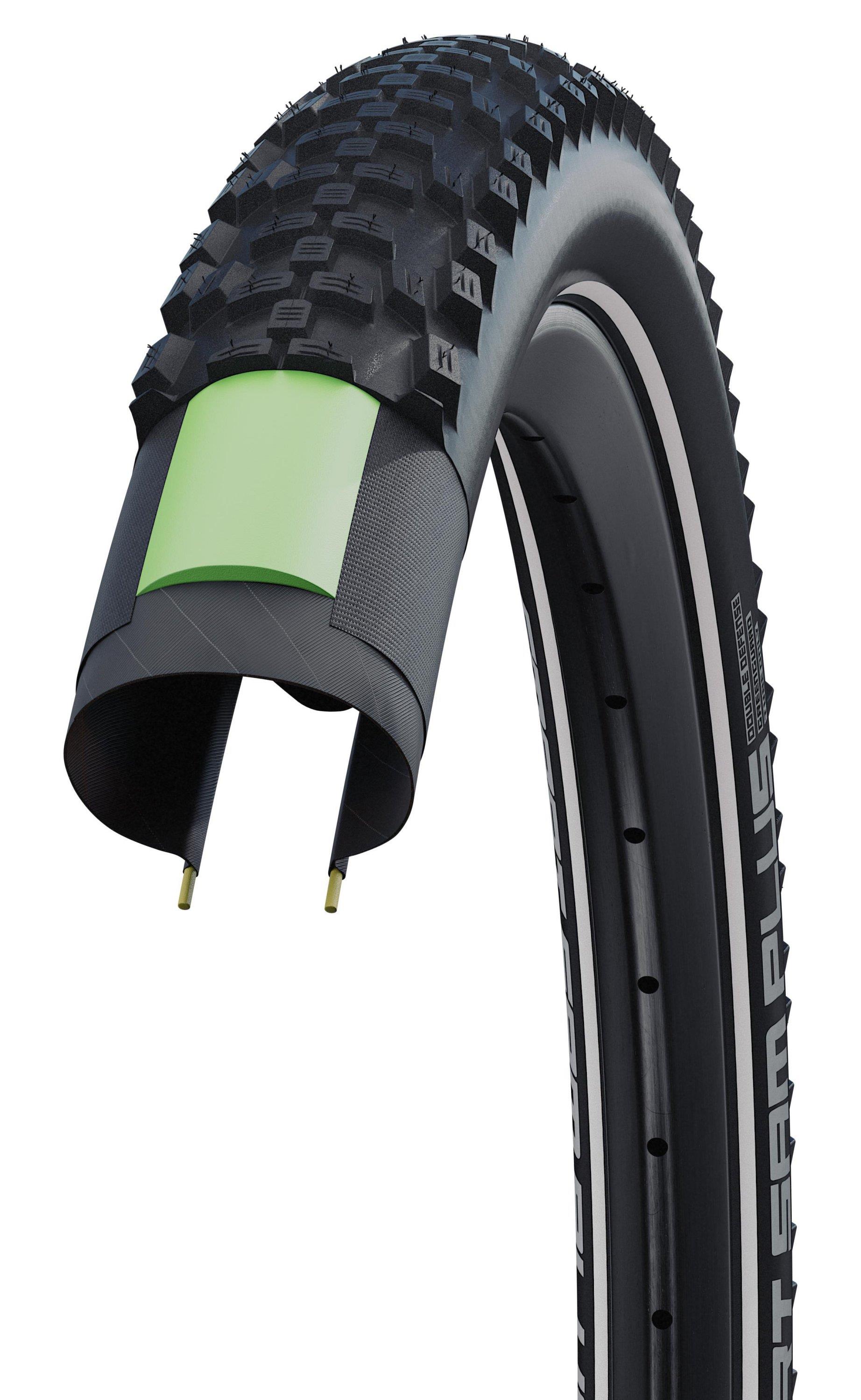 Schwalbe Reifen 27½ Zoll 2,10 / 54-584 (650B) Smart Sam Plus HS 624 Performance schwarz-Reflex Schwalbe Reifen 27½ Zoll 2,10 / 54-584 (650B) Smart Sam Plus HS 624 Performance schwarz-Reflex
