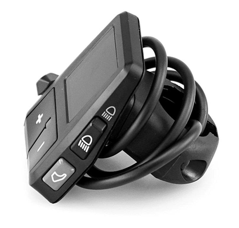 Biketec Bedieneinheit / Display Remote LCD FIT 2.0 mit Spacer / 800mm Kabel RD2.2