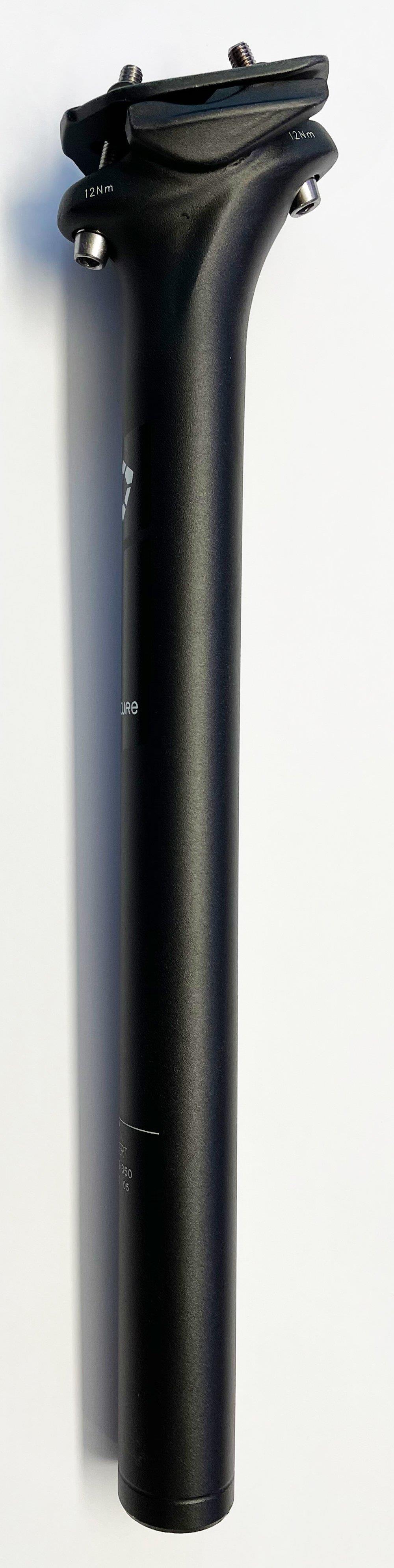 Zecure Stattelstütze SP-HD002 2-Bolt mit 0mm Versatz schwarz bis 140kg Fahrergewicht