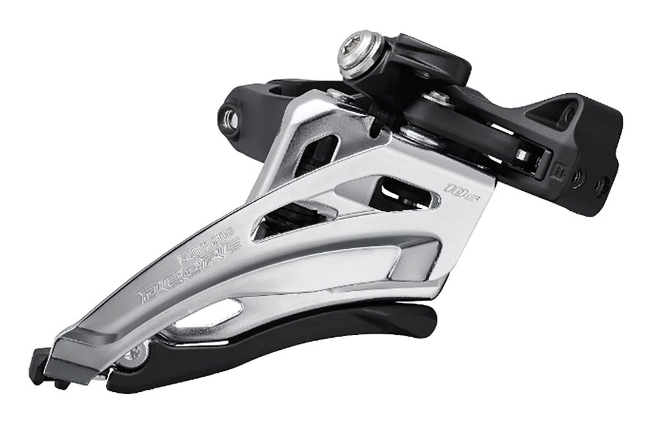 Shimano Umwerfer Deore FD-M4100-M ab 2021 10x2-fach Sideswing Middle-Clamp Frontpull 66-69° schwarz