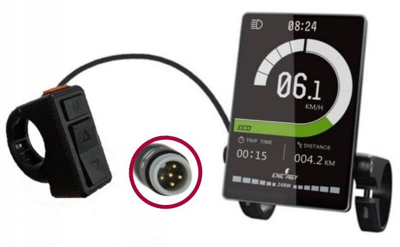 Brose / BMZ Bediendisplay ab 2020 Topology DS103 fest in der Mitte 3,5 Zoll Farb-TFT m.Gen.2 Stecker Brose / BMZ Bediendisplay ab 2020 Topology DS103 fest in der Mitte 3,5 Zoll Farb-TFT m.Gen.2 Stecker