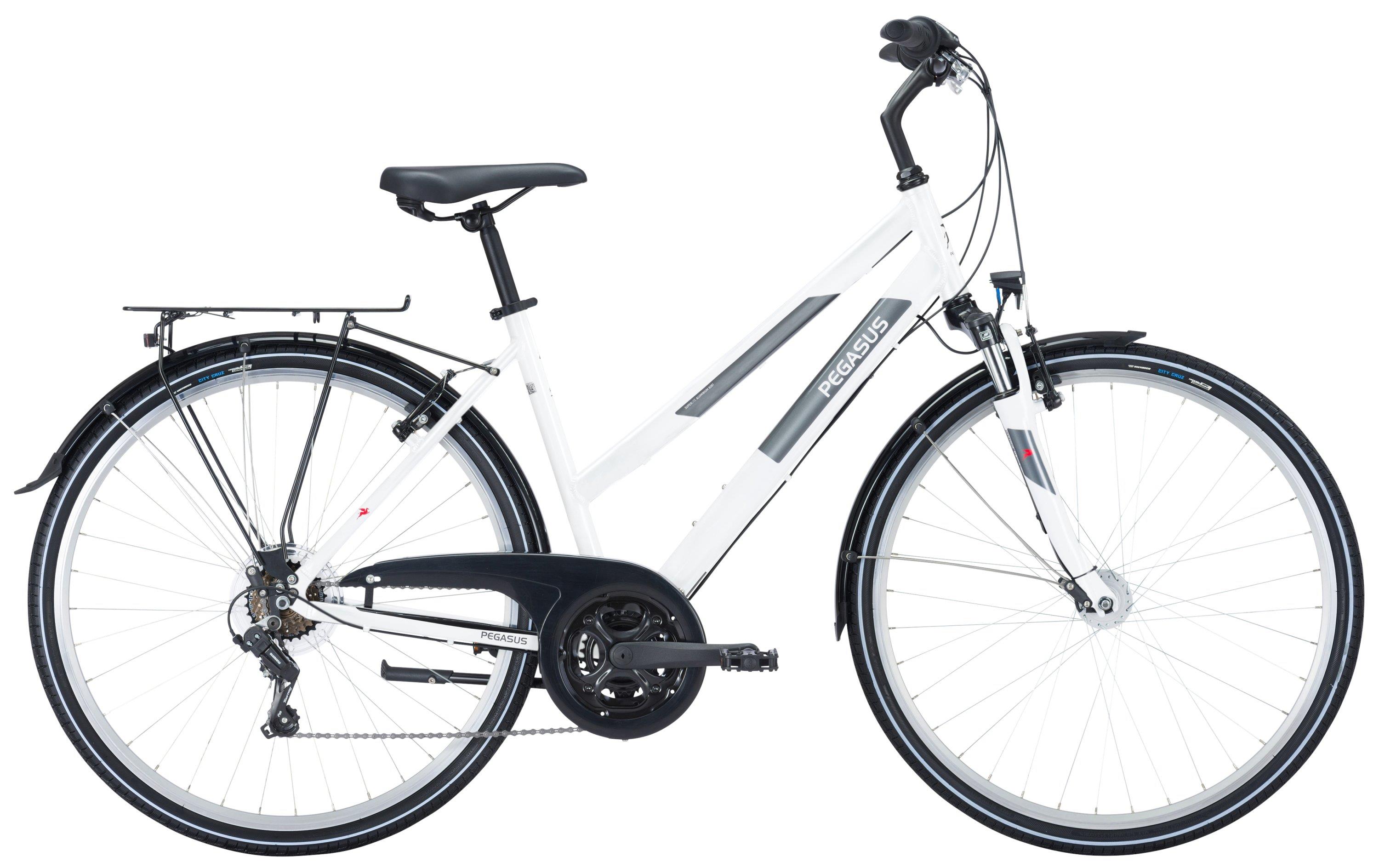 Pegasus Trekkingrad Avanti 2023-2025 18-Gang Damen-Trapez white / silver 45cm / Gr.S