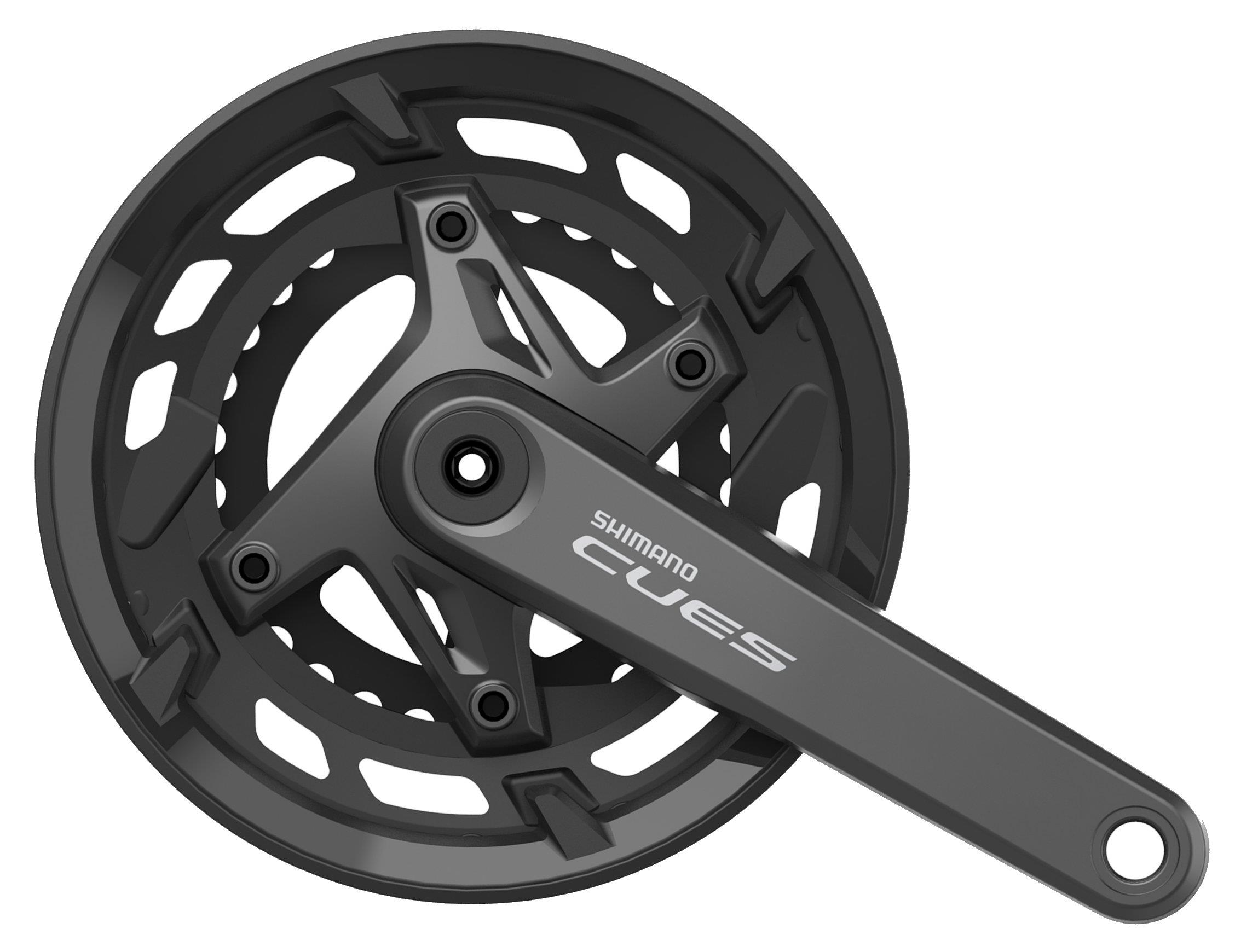 Shimano Kurbelsatz Cues U6000 FC-U6000 2x9/10-fach 2-Piece 30-46 Zähne 170mm mit Schutz schwarz