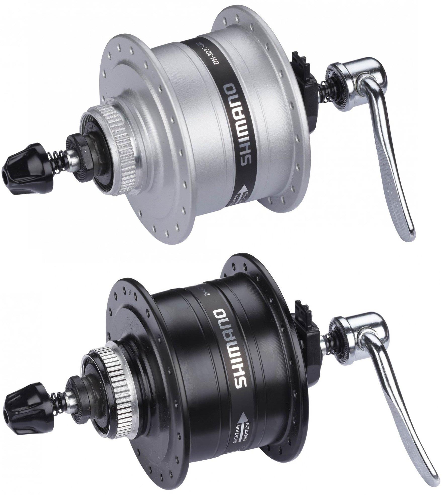 Shimano Nabendynamo DH-3D37 für Scheibenbremse Center-Lock mit Schnellspanner