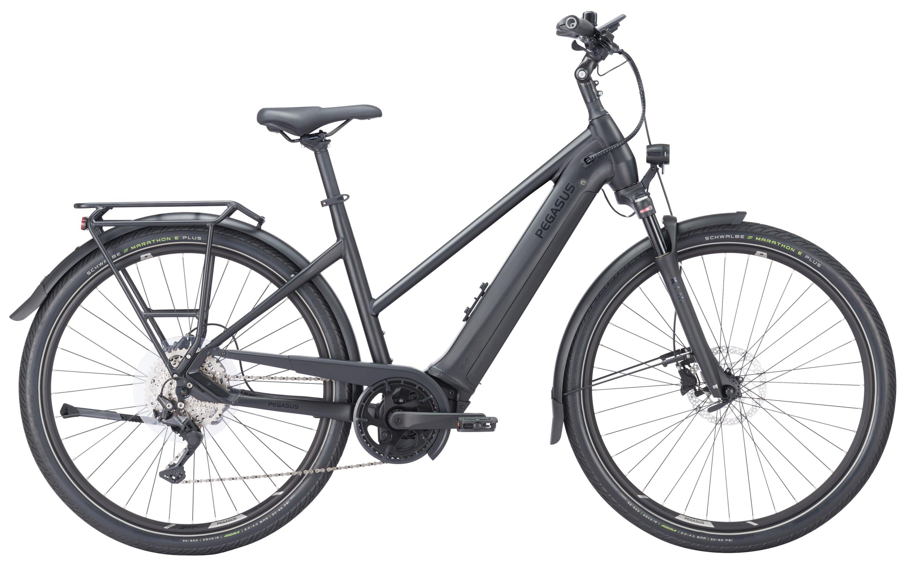 Pegasus Pedelec Premio-Evo-10 Lite 2023-2024 Damen-Trapez black-matt 45cm / Gr.S
