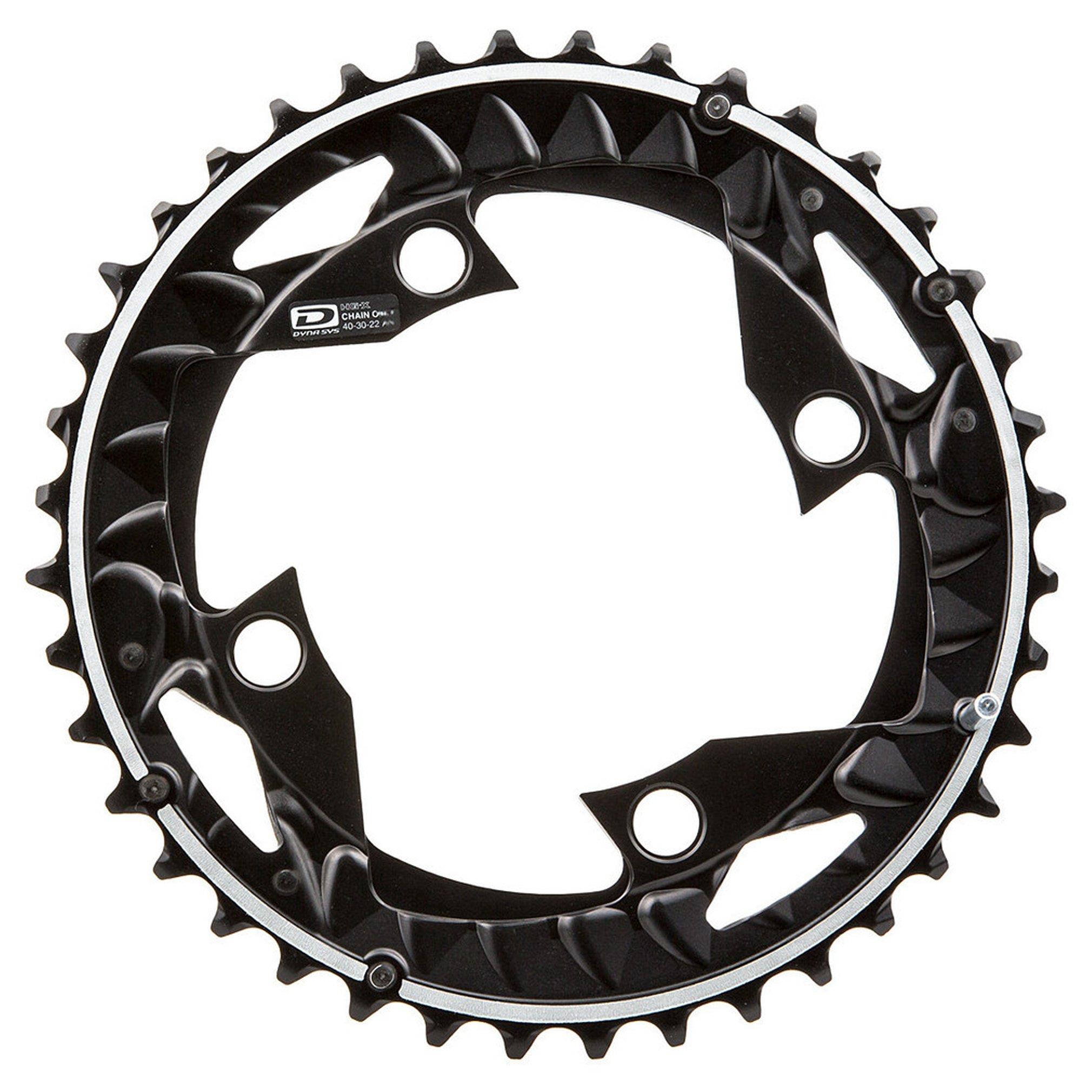 Shimano Kettenblatt Deore ab 2014 4-Arm 10-fach 40 Zähne AN-Type Alu schwarz Y-10X98010