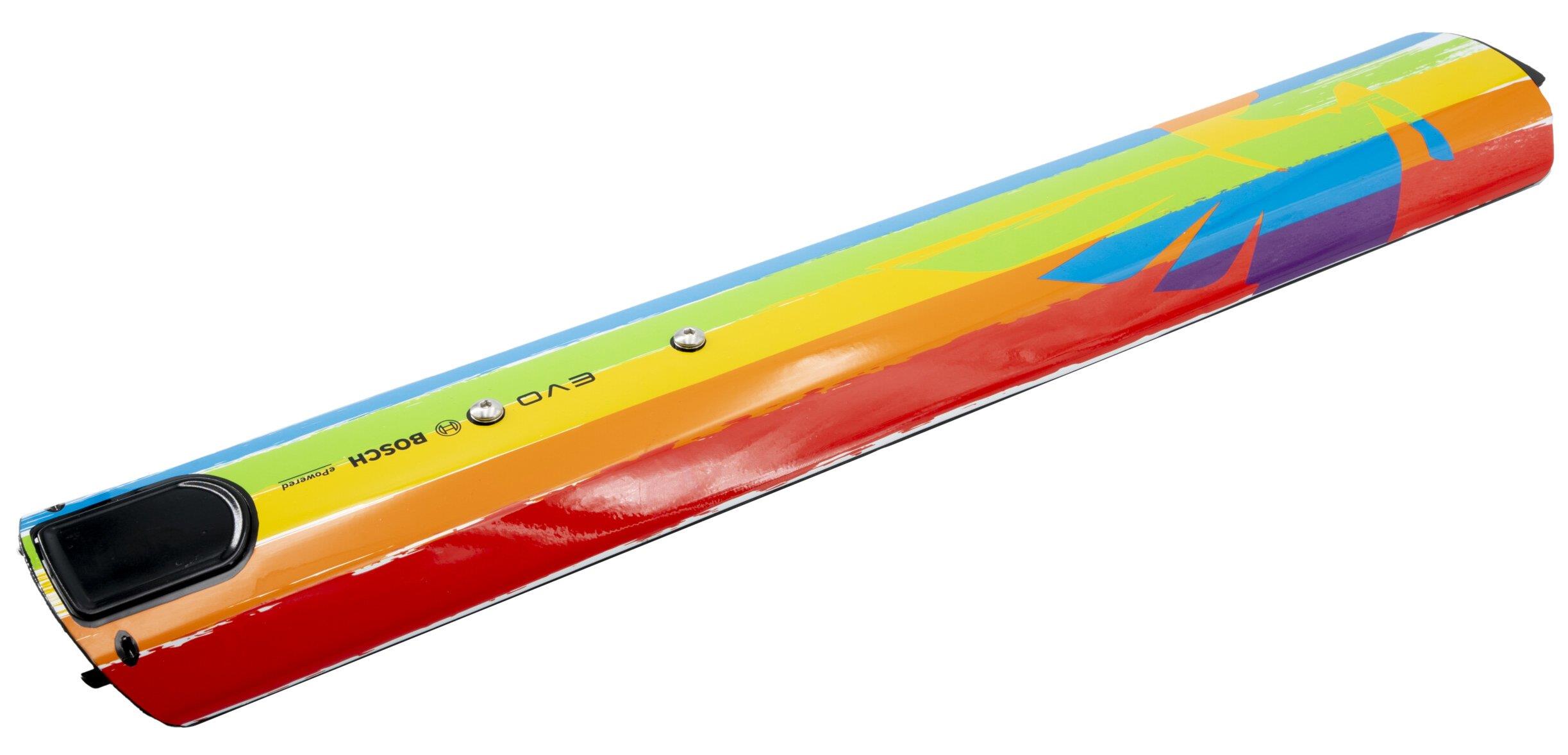 Pegasus Abdeckung für Powertube Akkus ab 2025 "Premio Design" Rainbow multicolor