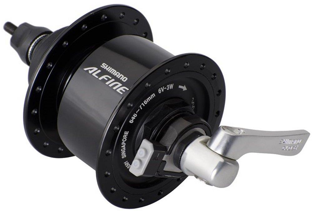 Shimano Nabendynamo DH-S501 Alfine mit Schnellspanner schwarz 32 Loch