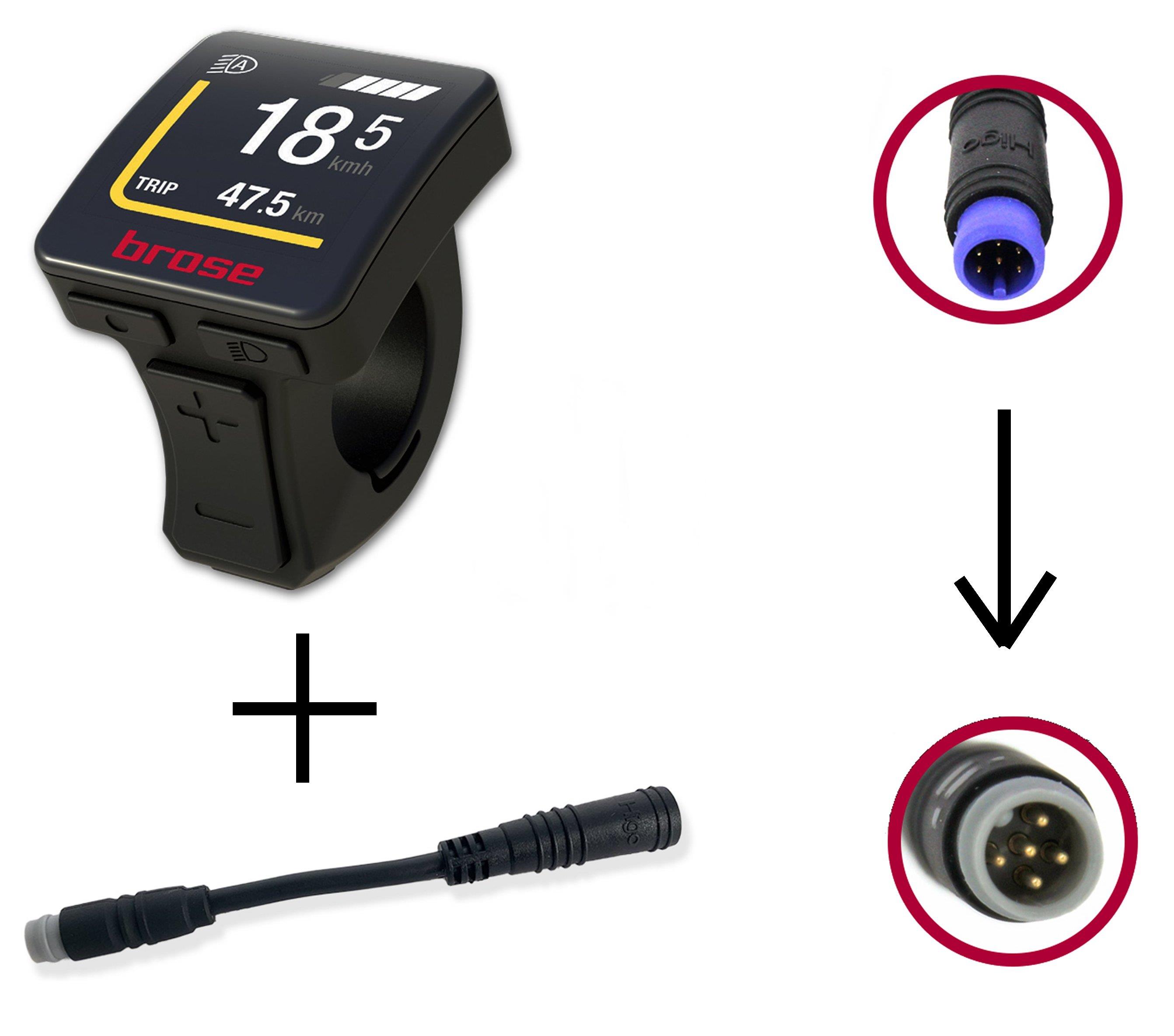 Brose Bediendisplay ab 2020 Allround (im Bedienteil) mit Higo-Stecker und Adapter für Gen.2 Brose Bediendisplay ab 2020 Allround (im Bedienteil) mit Higo-Stecker und Adapter für Gen.2