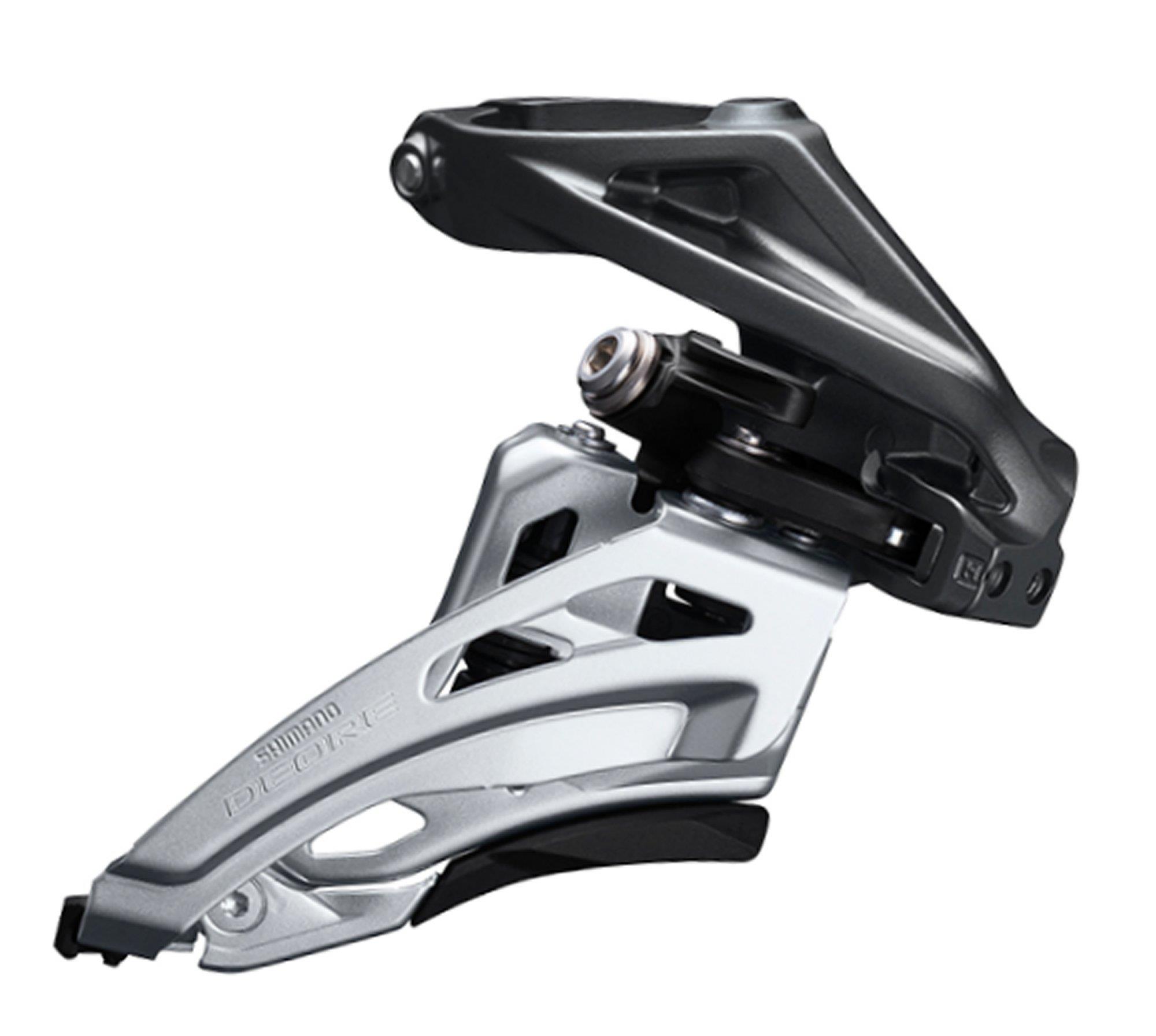 Shimano Umwerfer Deore FD-M6020-H ab 2018 10x2-fach Sideswing High-Clamp Frontpull 66-69° schwarz *** Shimano Umwerfer Deore FD-M6020-H ab 2018 10x2-fach Sideswing High-Clamp Frontpull 66-69° schwarz ***