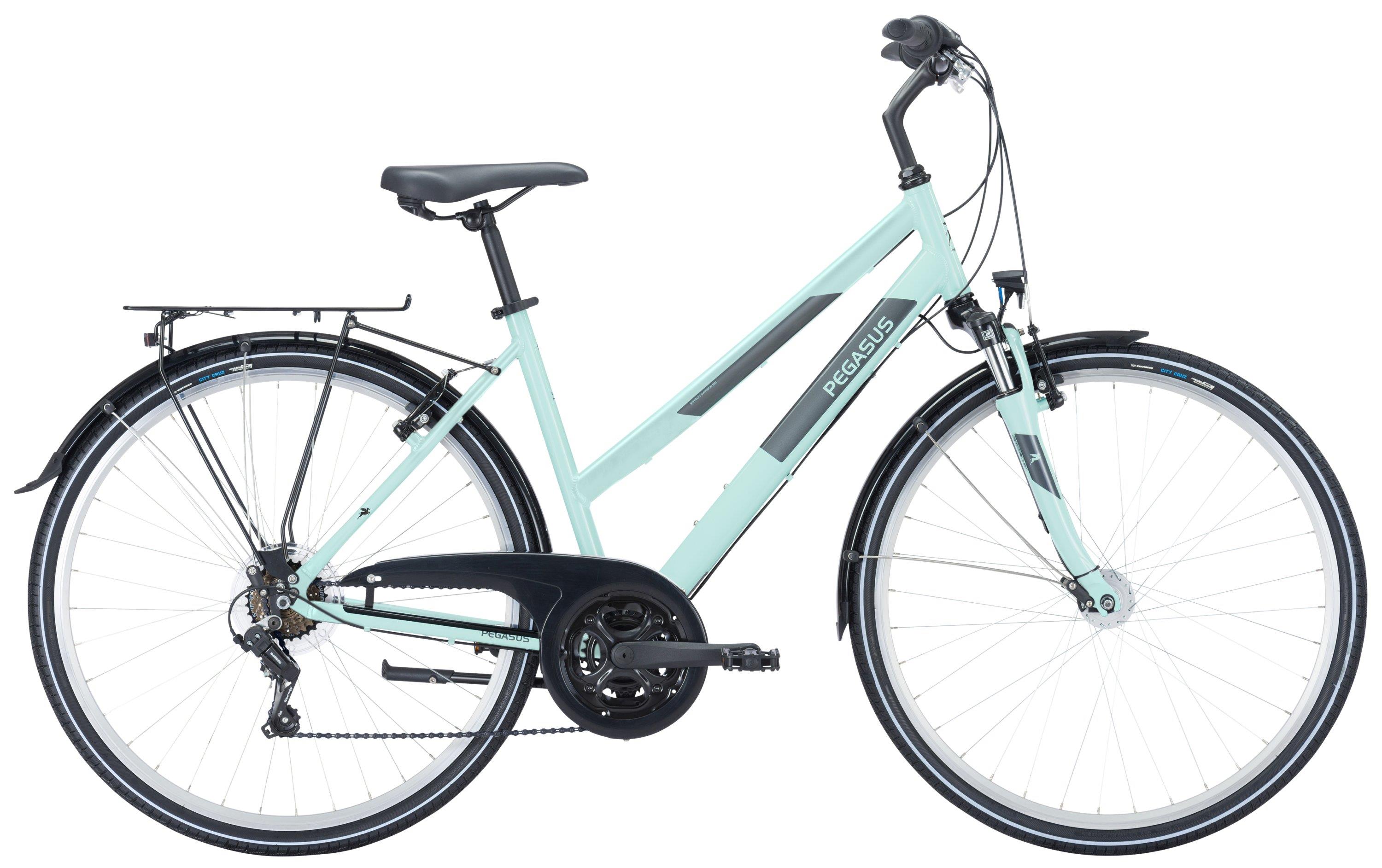 Pegasus Trekkingrad Avanti 2023-2025 18-Gang Damen-Trapez lightblue / silver 45cm / Gr.S