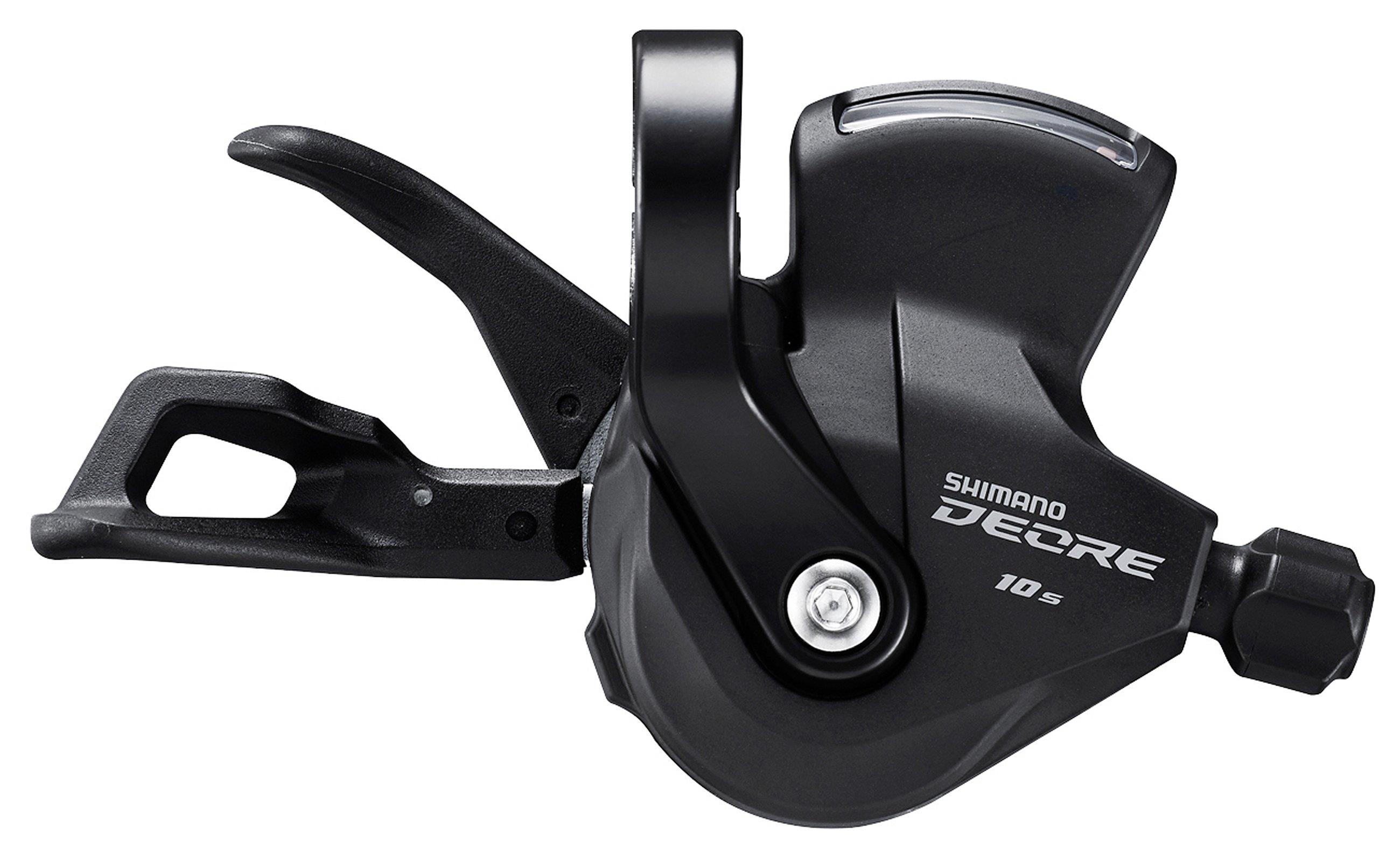 Shimano Schalthebel Deore SL-M4100 ab 2021 mit Schelle und Anzeige rechts 10-fach Shimano Schalthebel Deore SL-M4100 ab 2021 mit Schelle und Anzeige rechts 10-fach