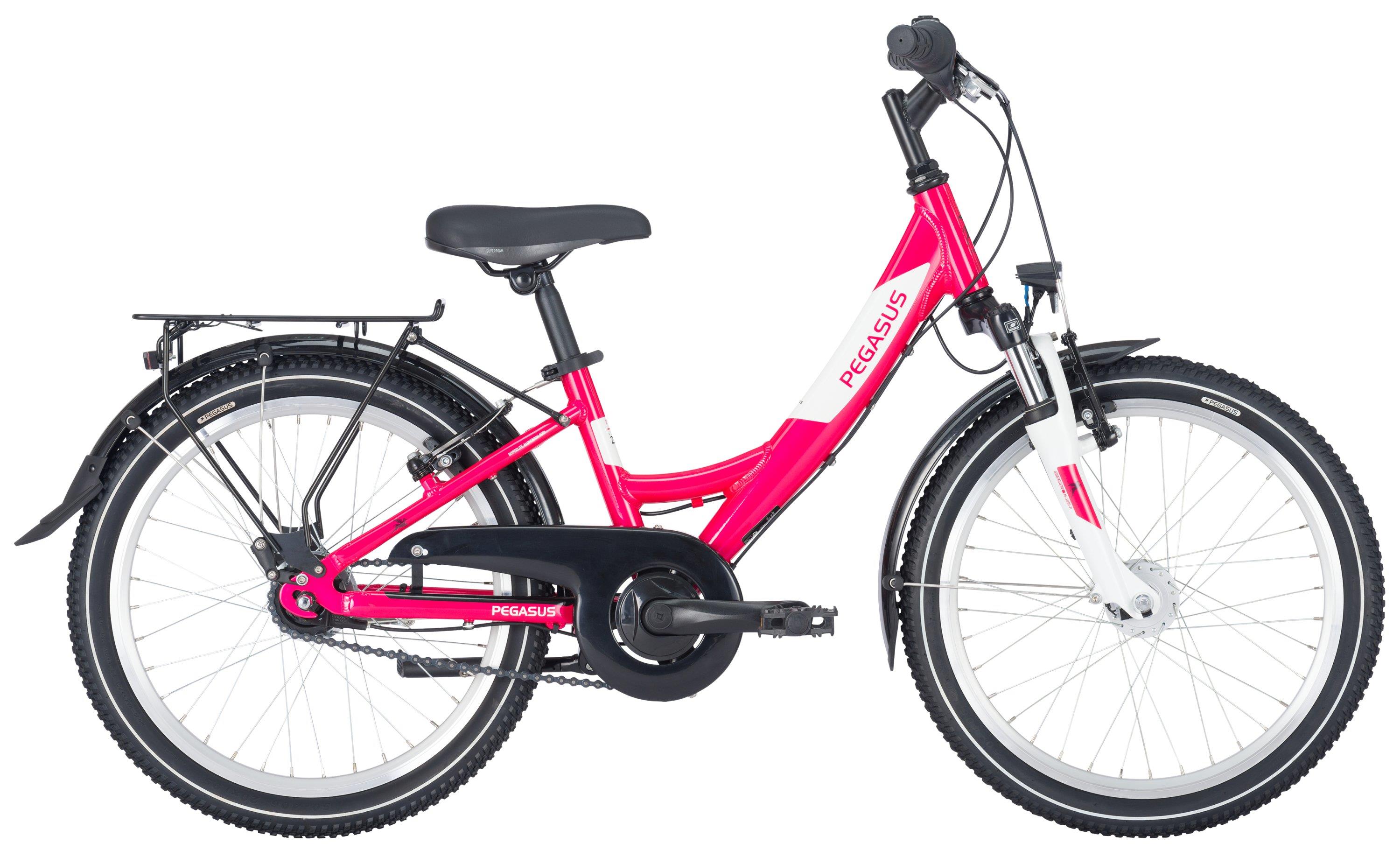 Pegasus Kinderrad 20 Zoll Avanti 2023-2024 7-Gang Wave pink / white 28cm