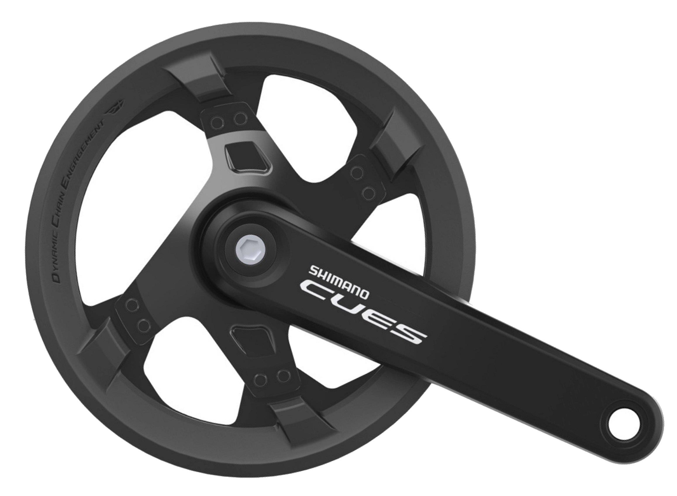 Shimano Kurbelsatz Cues U4000 FC-U4000 1x9/10/11-fach 4-Kant 42 Zähne 170mm mit Schutz schwarz