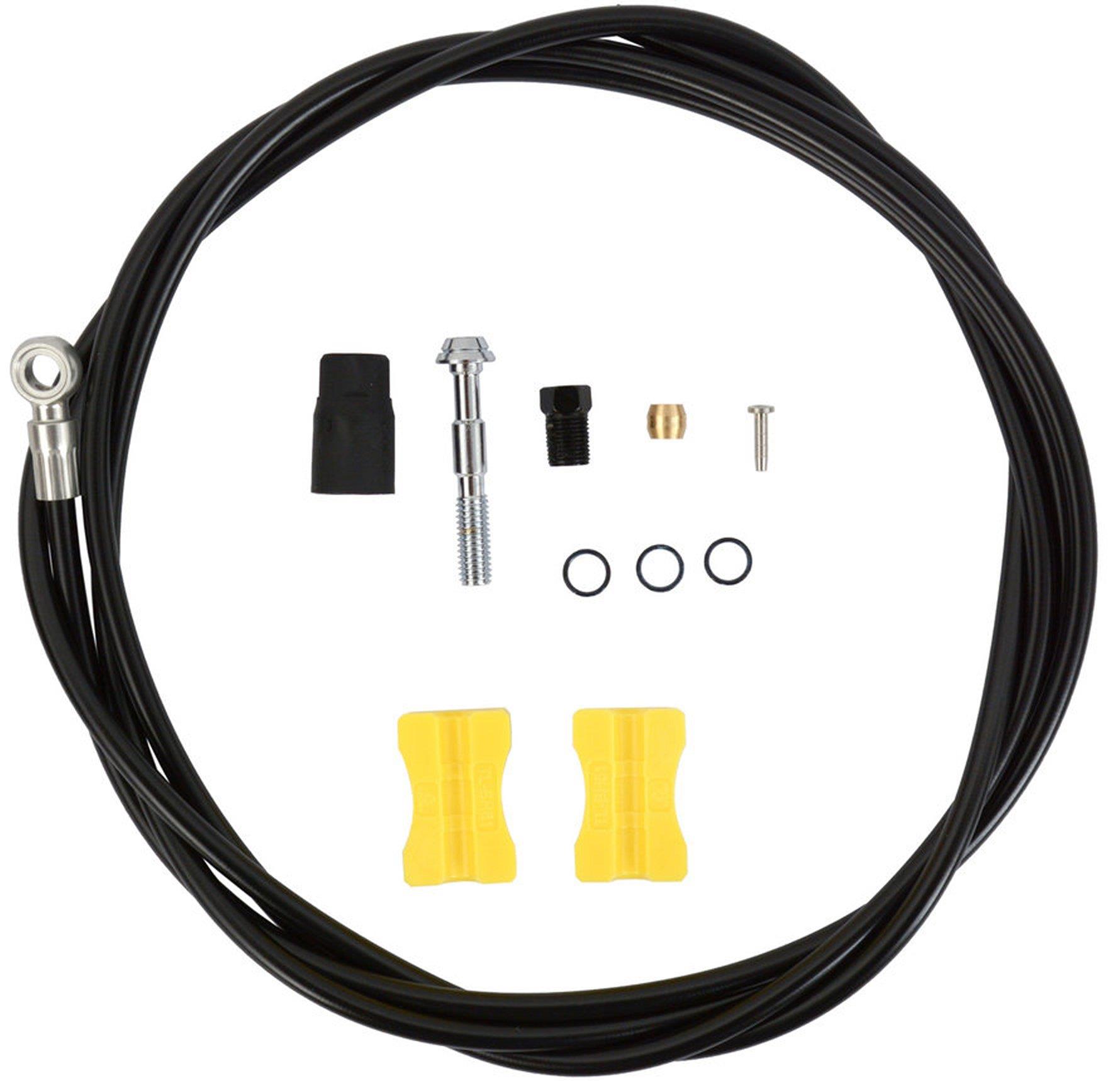 Shimano Bremsleitung SM-BH90-SBM kürzbar schwarz (eine Seite mit Winkelanschluß) 2000mm