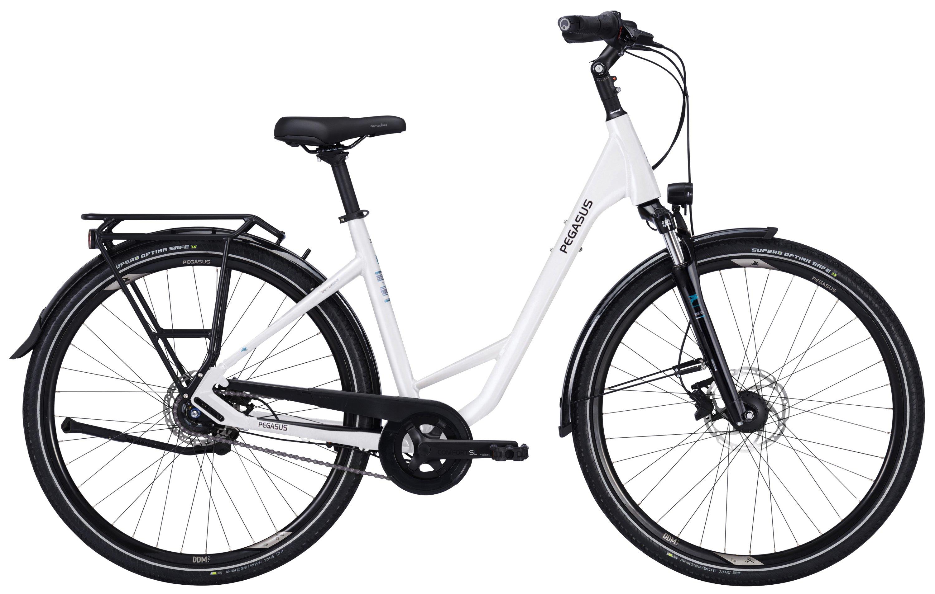 Pegasus Trekkingrad Premio SL Disc 8-Gang 2023-2025 Damen Wave metallic off white 45cm / Gr.S