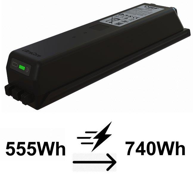 Biketec Akku-Aufpreis Ultracore im Unterrohr ab 2021 740Wh statt 555Wh für FIT