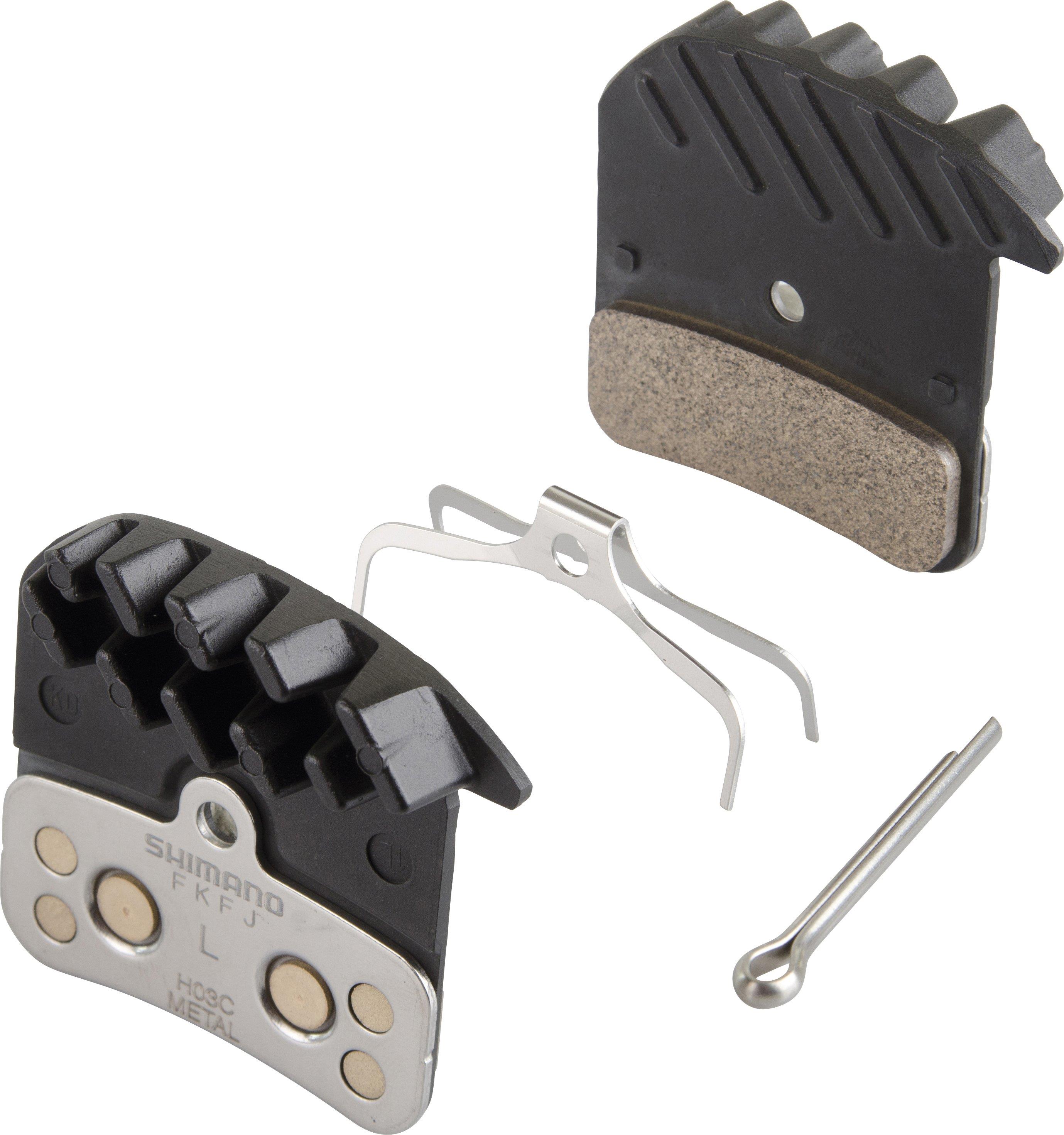 Shimano Bremsbeläge H03-C Metall mit Alu-Trägerkörper und Kühlrippen Y-8VT98020