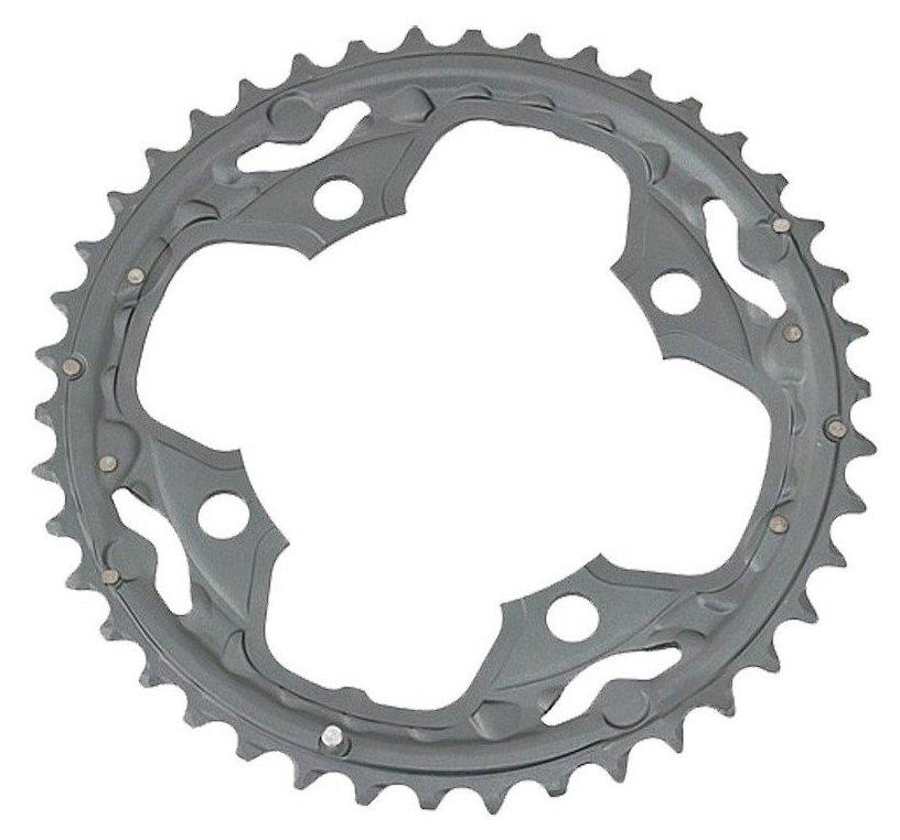 Shimano Kettenblatt Deore ab 2012 4-Arm 10-fach 42 Zähne AE-Type Alu grau für Kettenschutz Y-1MZ98030 ausverkauft !