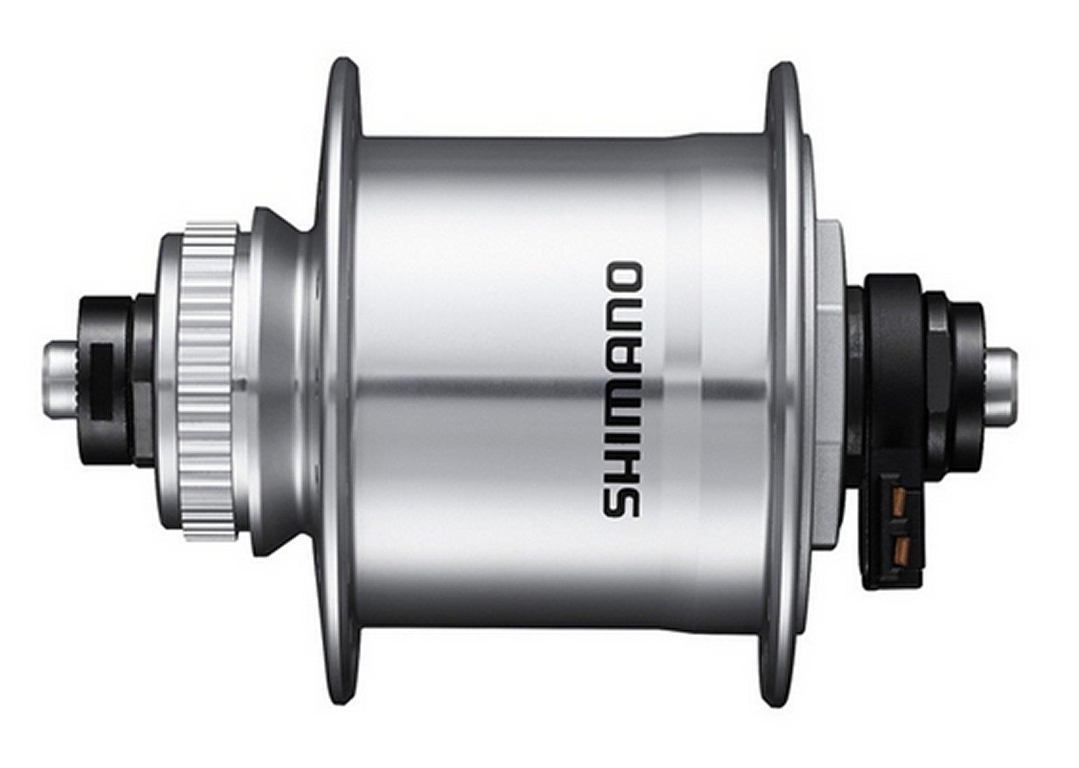 Shimano Nabendynamo DH-UR700-3D Alfine 3 Watt für Scheibenbremse Center-Lock mit Schnellspanner 36 Loch silber