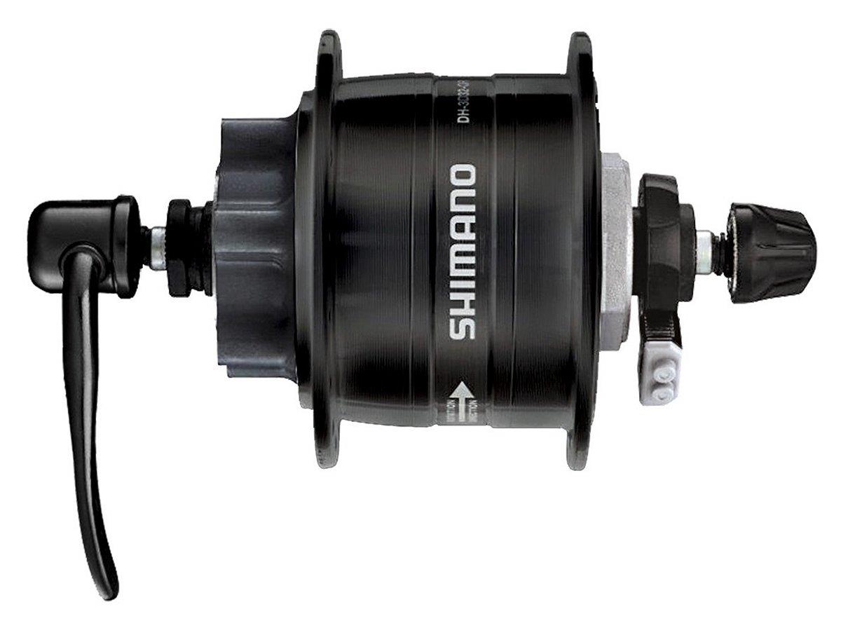 Shimano Nabendynamo DH-3D32 für Scheibenbremse 6-Loch mit Schnellspanner schwarz 36 Loch