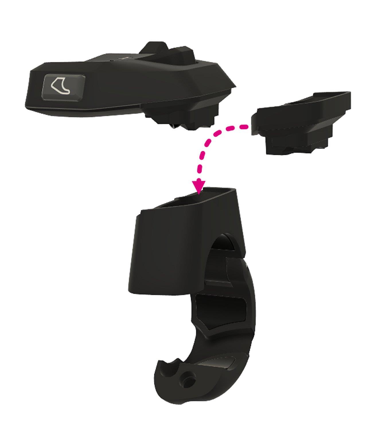 Biketec Bedieneinheit / Display Remote LCD FIT 2.0 mit Spacer / 800mm Kabel RD2.2